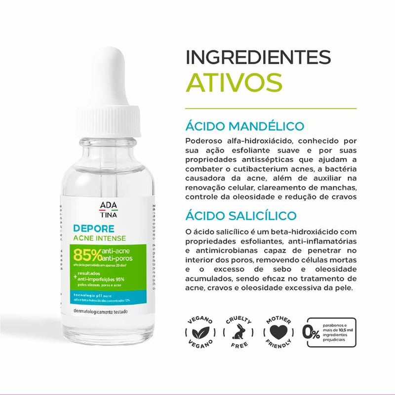 Sérum Facial Ada Tina Depore Acne Intense - Época Cosméticos